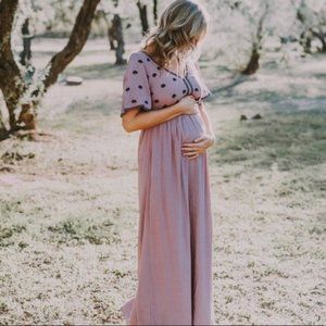 LONG MATERNITY DRESS